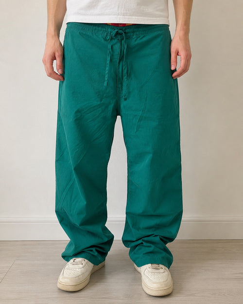 Cotton Pants Dickies Green (M) Straight Fit Vintage Y2K