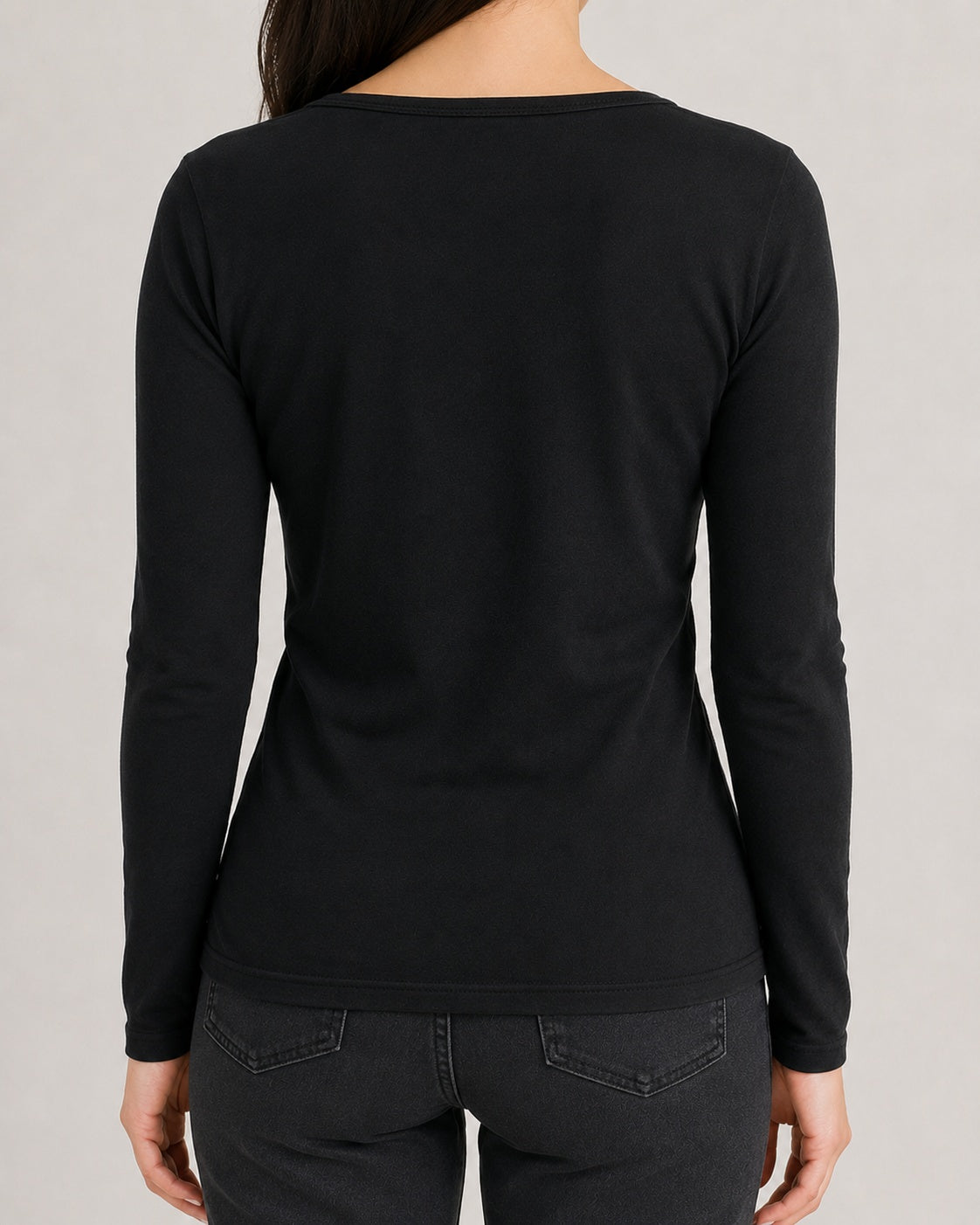 Top D&G Dolce & Gabbana nero maniche lunghe logo taglia M