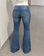 Denim Jeans Miss Sixty NEW BootCut Fit Flared Light Blue Wash Y2K (S)