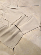 Pantalone Beige balloon baggy fit uomo vintage Y2K elegante streetwear