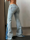 Denim Particular Flare Baggy Fit  (XS)