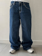 Jeans True Religion uomo baggy Billy Big T denim blu Y2K streetwear (M)