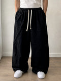 Pantaloni Uomo Lino Baggy Wide Leg Oversize Relaxed Fit