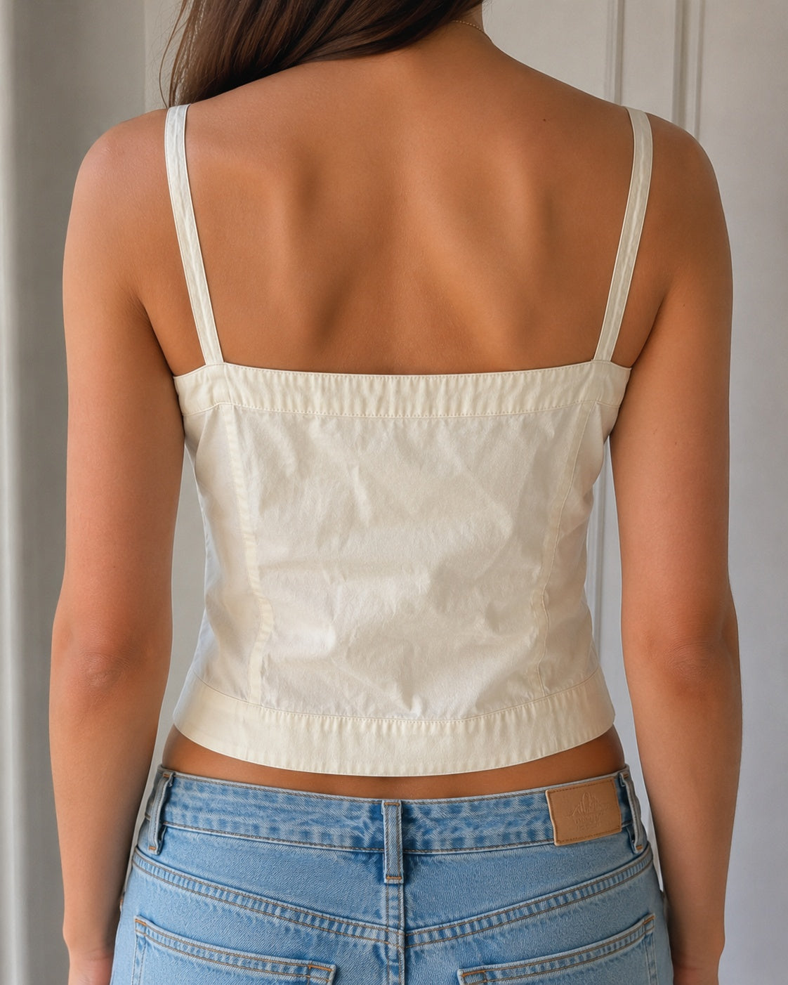 Top Marella bianco panna donna taglia 50 cotone (XL)