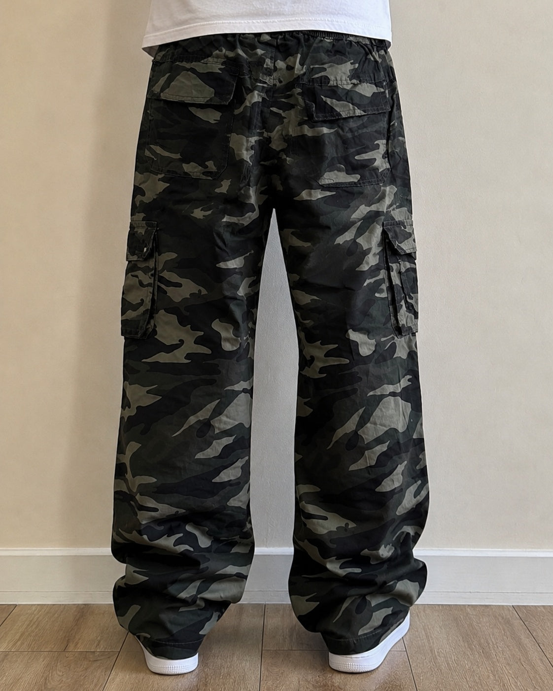 Baggy Pants cargo camouflage baggy Fit vintage Y2K  - Pantalone Militare Oversize "Green"