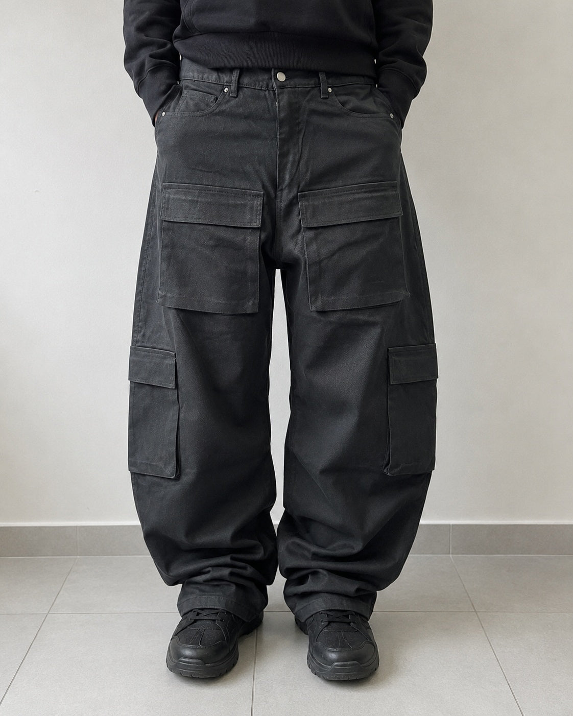 Denim Pants Super Baggy Cargo Pants Fit (M)