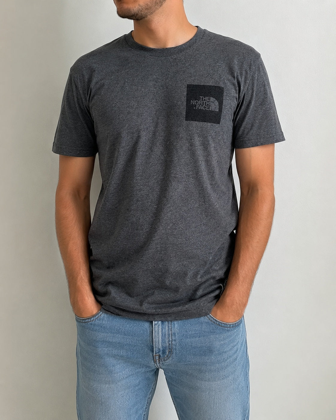 T-Shirt The North Face Simple Grey Printed Logo (M)