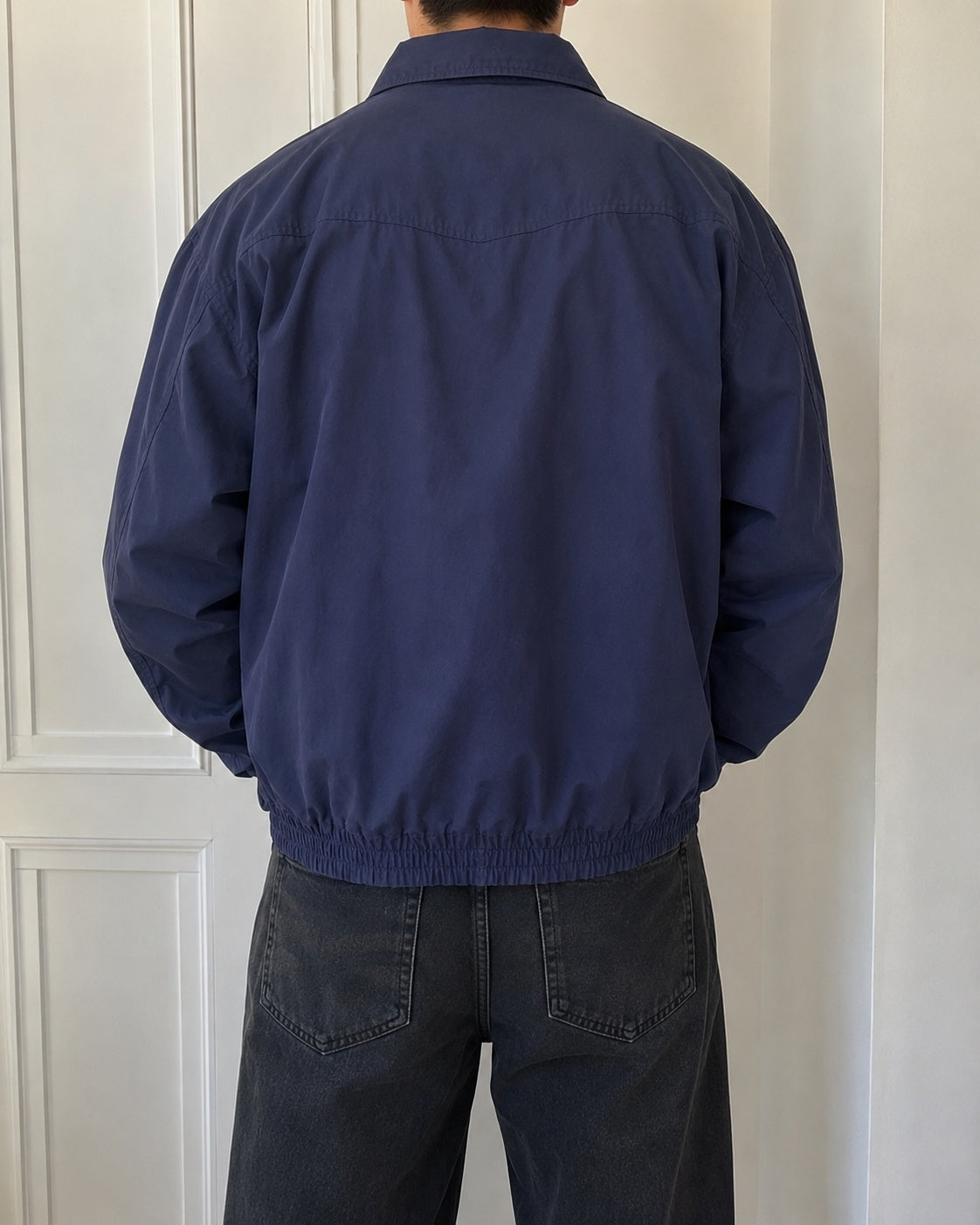 Giacca London Fog vintage blu navy Harrington uomo (M)