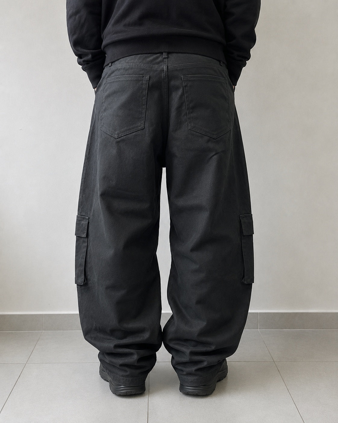 Denim Pants Super Baggy Cargo Pants Fit (M)