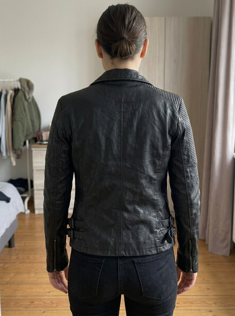 Harley-Davidson Leather Jacket - Vintage Y2K Biker Moto - Size (S) da Donna