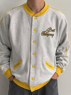 Bomber Best Company vintage Yacht Club California grigio giallo (M)