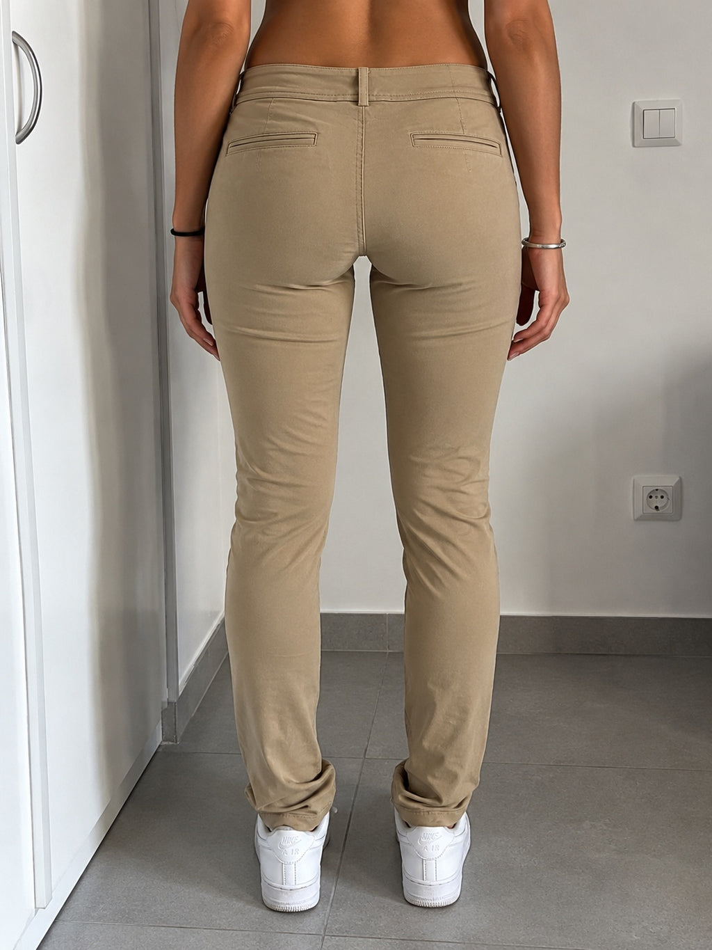 Ralph Lauren Pants Straight Fit Beige - Pantalone Classico Ralph Lauren (XL)