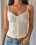 Top Marella bianco panna donna taglia 50 cotone (XL)