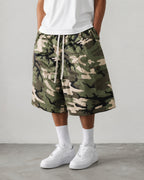 Jorts militari camo balloon fit streetwear Vintage Y2K