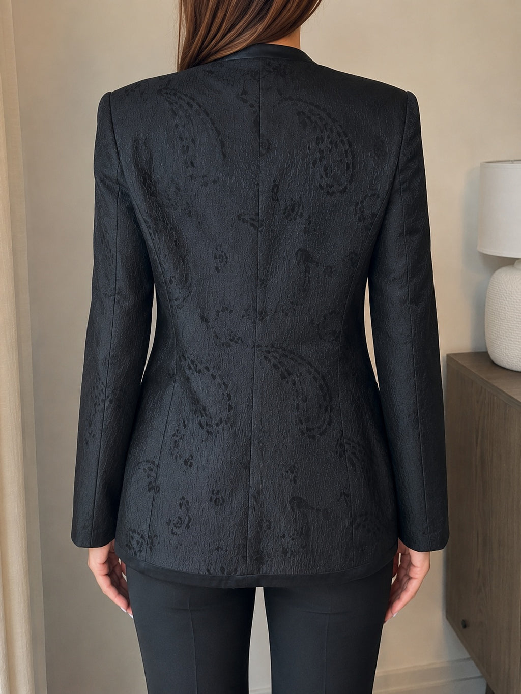 Giacca blazer donna Luisa Spagnoli vintage nera elegante Made in Italy taglia 44 (M)