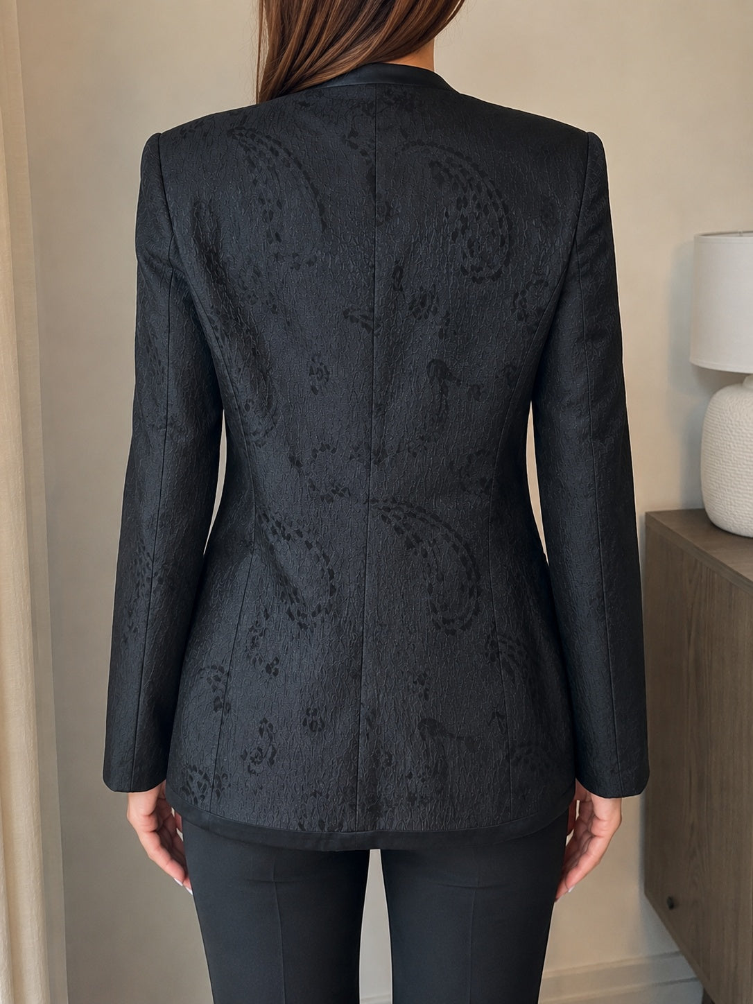 Giacca blazer donna Luisa Spagnoli vintage nera elegante Made in Italy taglia 44 (M)