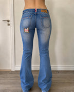 Denim Jeans Vintage Y2K Particular anni 2000 Low Waist Bootcut FLare (XS)