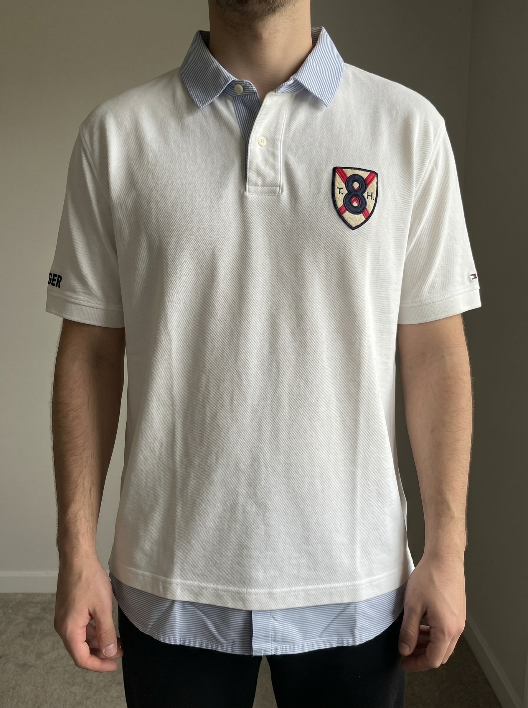 Polo Tommy Hilfiger con Ricamo Bianca (XXL)