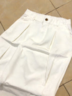 Pantalone Bianco balloon baggy fit uomo vintage Y2K elegante streetwear