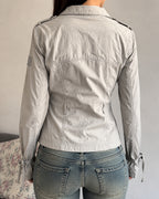 Giacca Phard donna 42 beige trench corto Y2K (S)