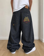 Denim JNCO Jeans Original Super Baggy Fit Embroidered American Hip-Hop (L)