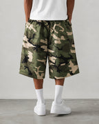 Jorts militari camo balloon fit streetwear Vintage Y2K