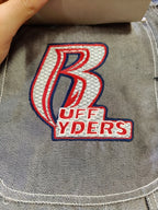 Jorts Ruff Ryders Denim Grigio Silver Baggy Y2K - Jeans Hip-Hop (S)