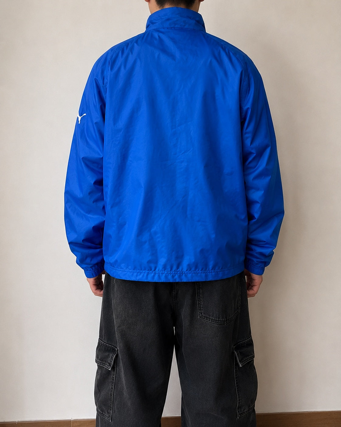 Puma Track Jacket Blu Uomo M Vintage Y2K Full Zip Streetwear Sportiva