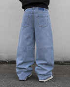 Denim Jeans Baggy Fit Light Blue Balloon (S) Vintage Y2K