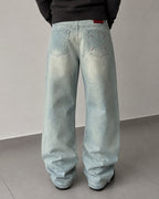 Denim Jeans Stone Wash Baggy Fit (XS)