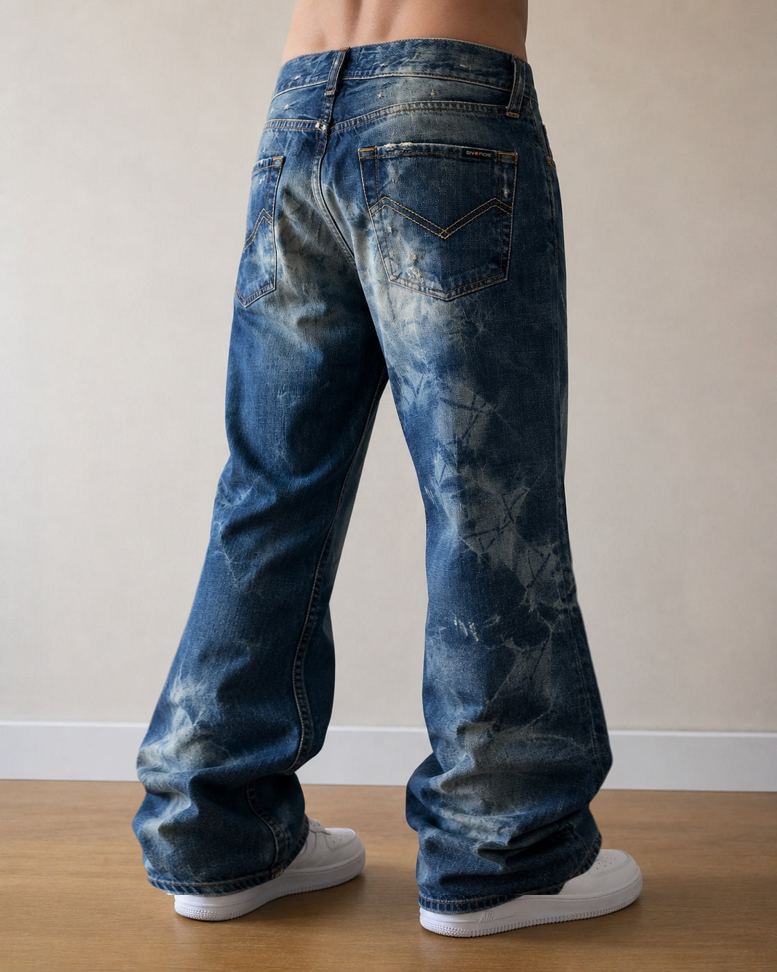 Denim Energie Washed Jeans Particular Super Baggy Fit Hip-Hop VIntage Y2K (M)