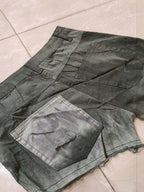 Denim Cotton Mini Shorts Donna con Perle Particular Vintage Y2K Women Mini Jeans