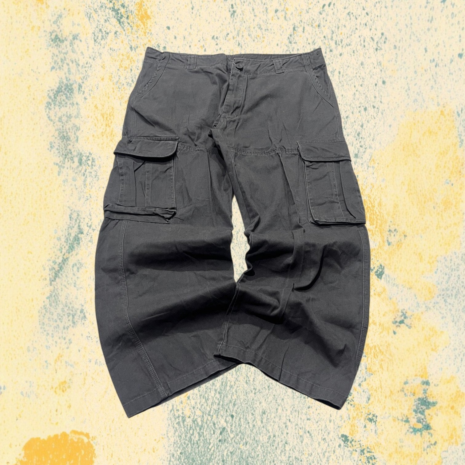 Baggy Cargo Pants Super Baggy Fit Gray Vintage Y2K (XXL)