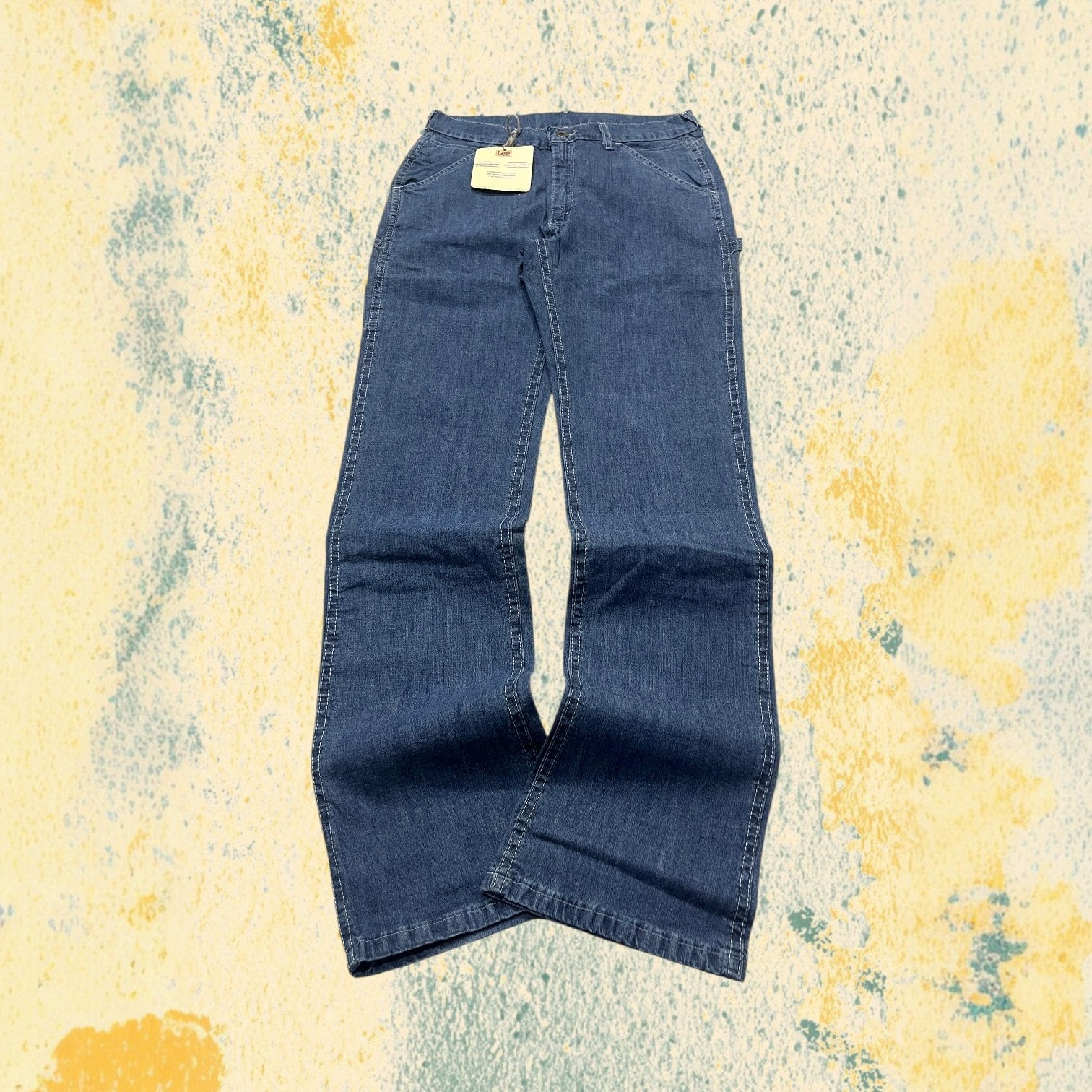 Denim Jeans Lee Carpenter Blu Baggy / Straight Fit (S)
