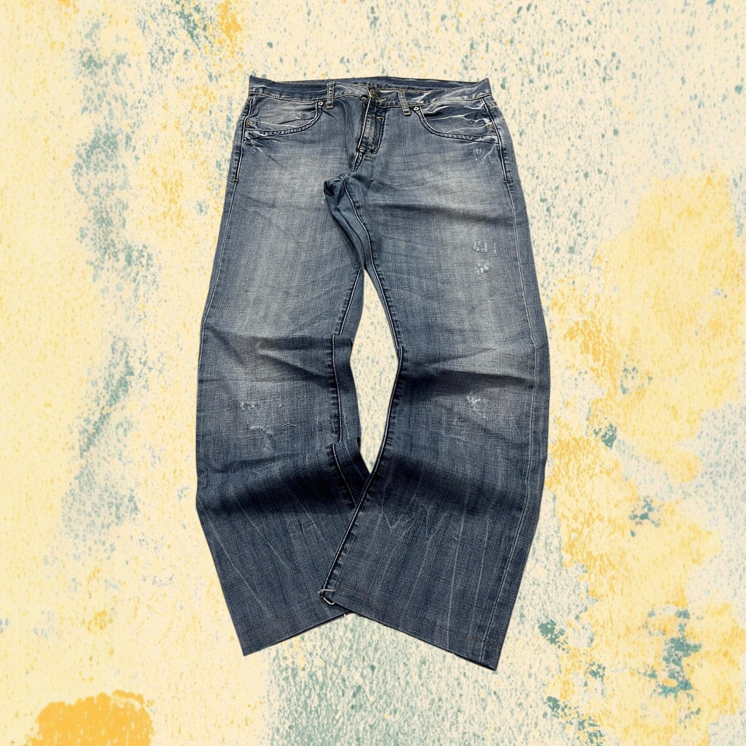 Denim Jeans Novantasei Straight Fit Light Blu Vintage Y2K (L)