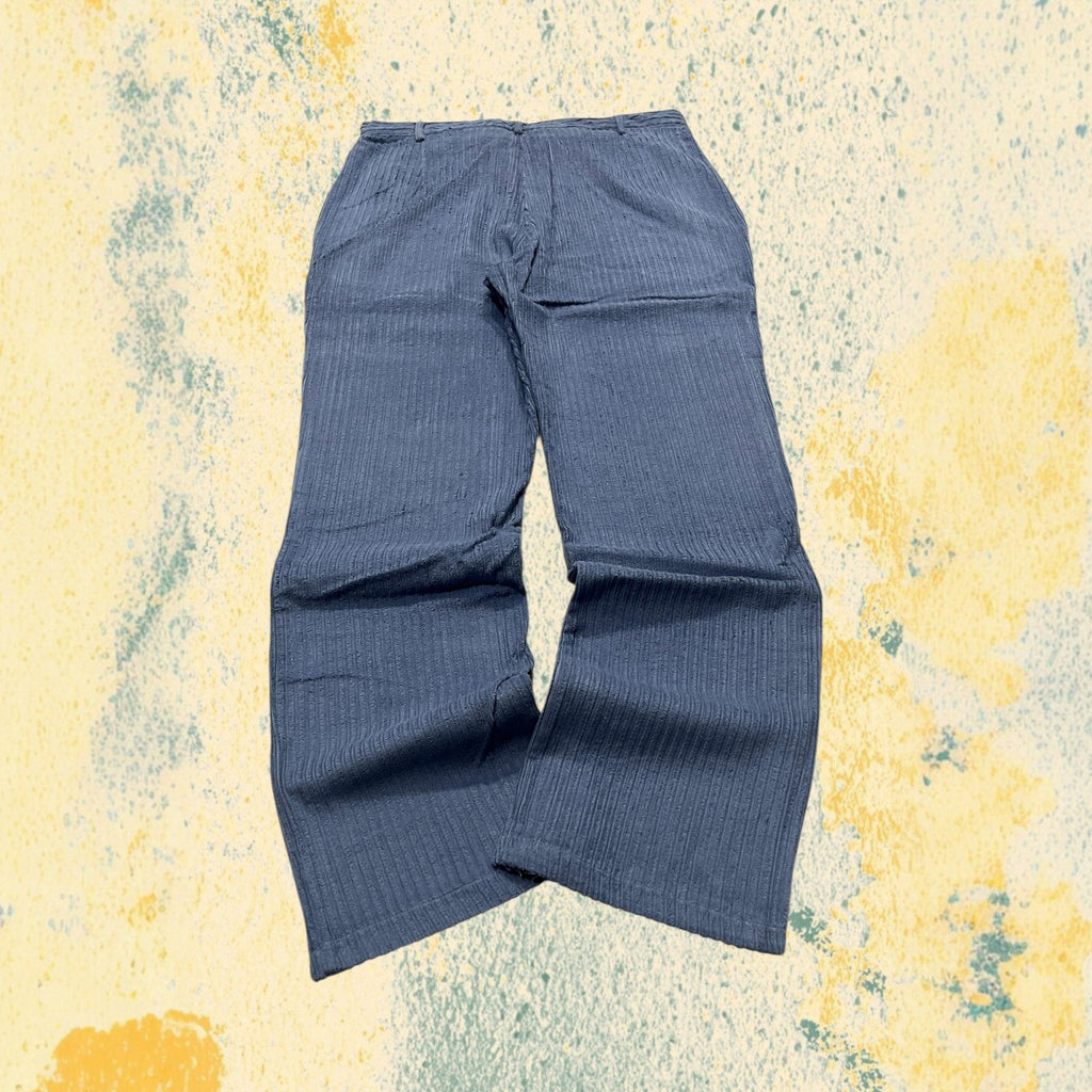 Silk Pants Baggy Fit Light Blue Vintage Y2K (L)