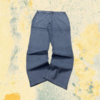 Silk Pants Baggy Fit Light Blue Vintage Y2K (L)