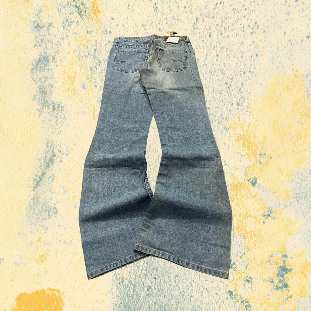 Denim Lee Jeans Baggy Fit Flared Vintage Y2K (XS)