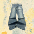 Denim Lee Jeans Baggy Fit Flared Vintage Y2K (XS)