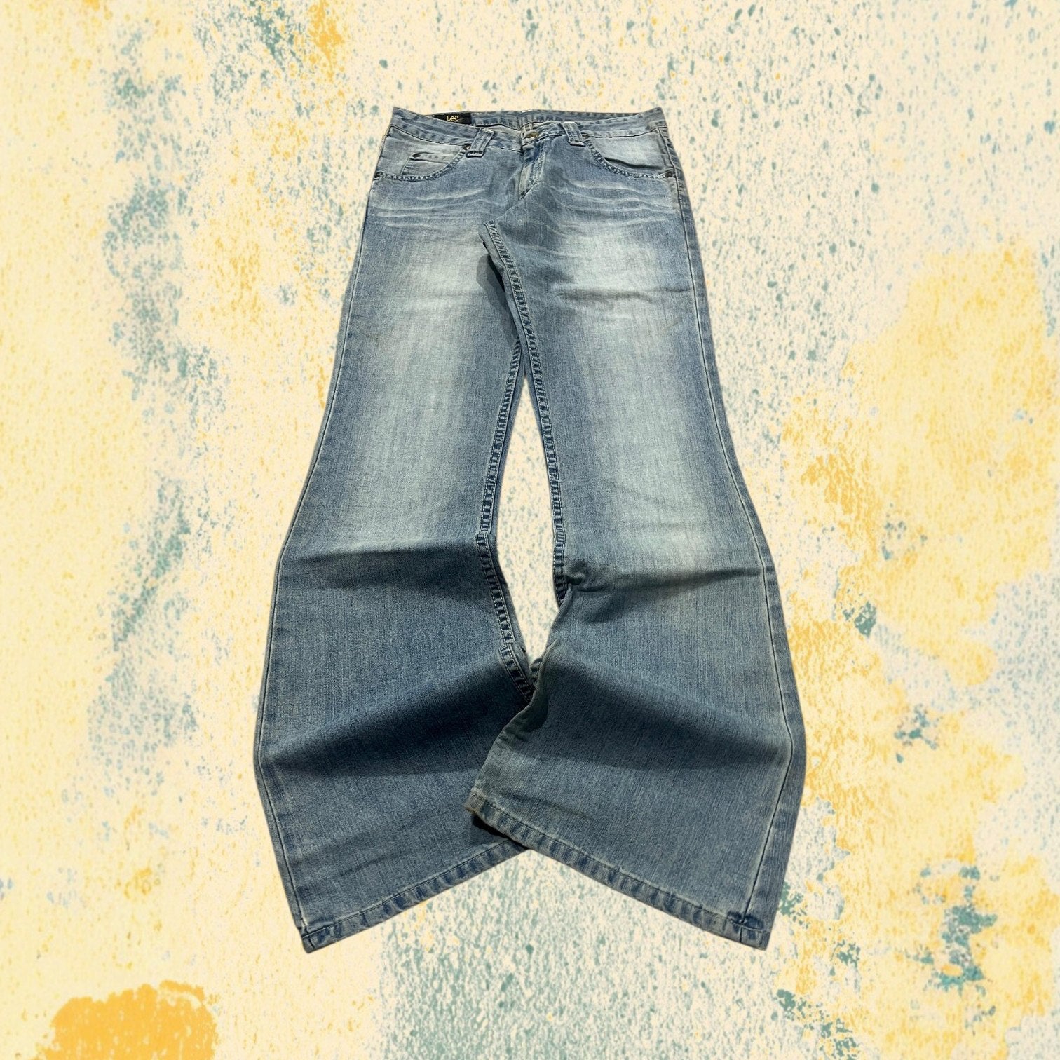Denim Lee Jeans Baggy Fit Flared Vintage Y2K (XS)