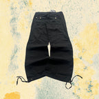 Baggy Pants Low Waist Baggy Fit Y2K Black (M) da Donna