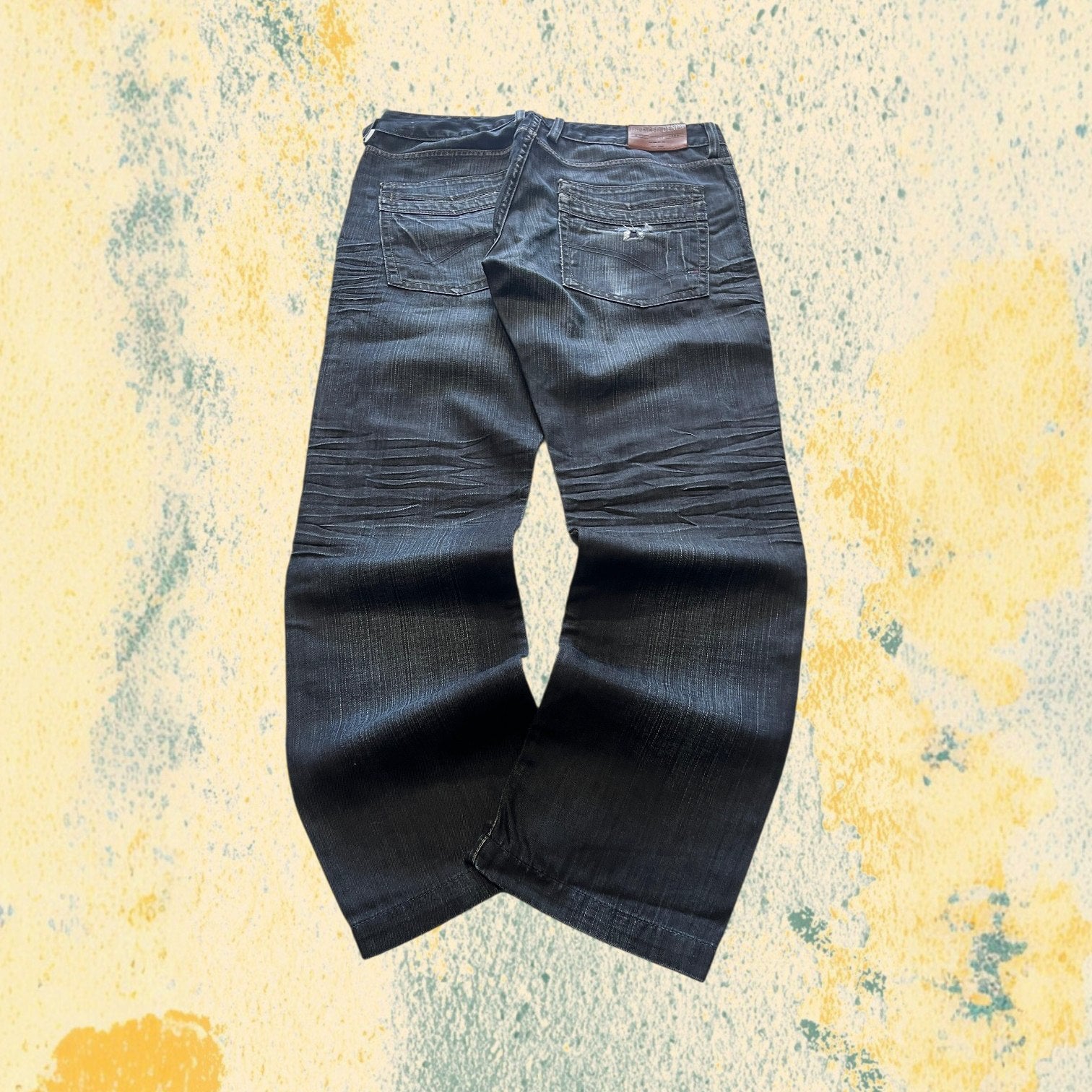 Denim Jeans Tommy Hilfiger Dark Blue Straight Fit Vintage Y2K (L)