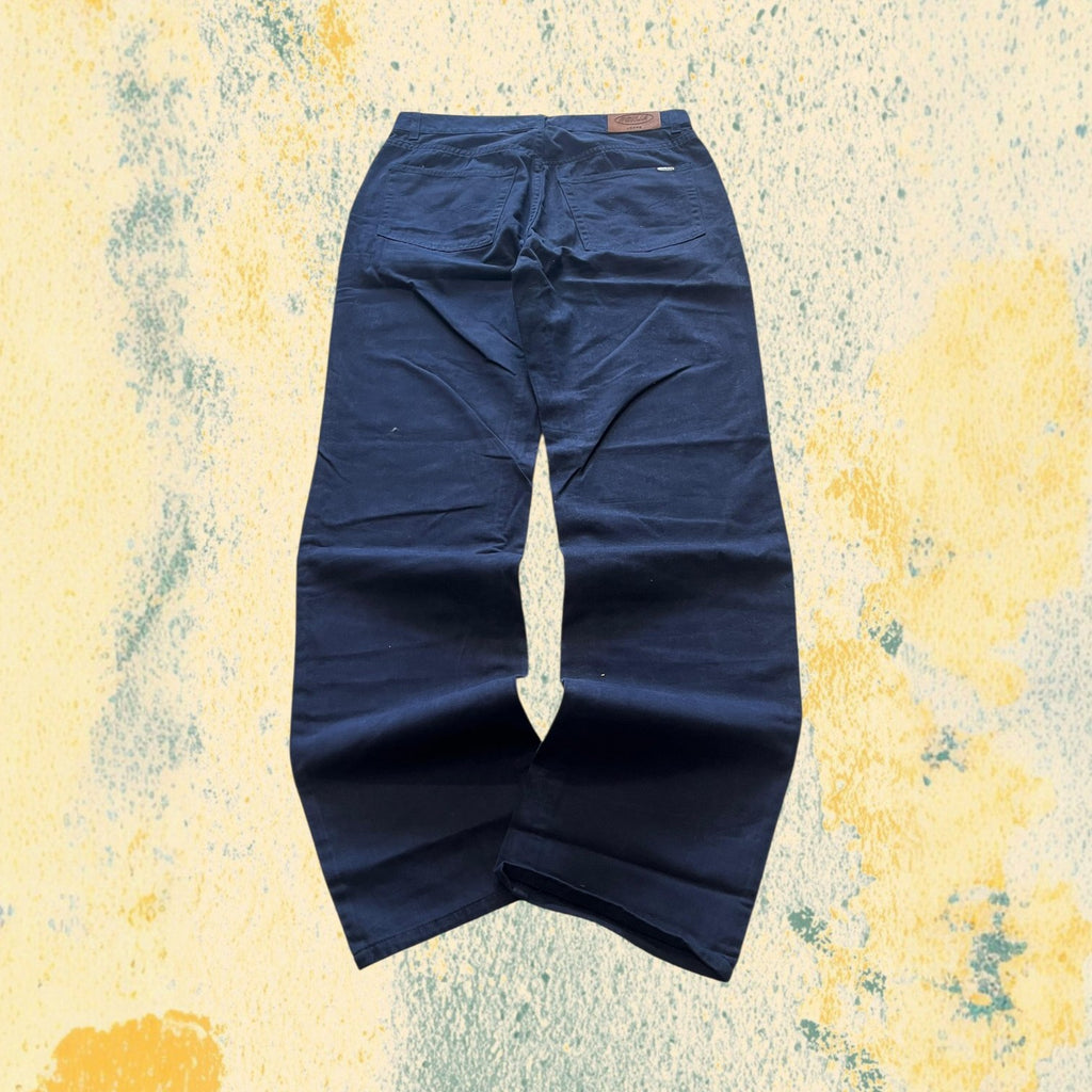 Blu Pants Cotton Light Baggy Fit (M) Vintage Y2K