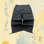 Pants Baggy Fit Black Vintage Y2K Cotton (XL)