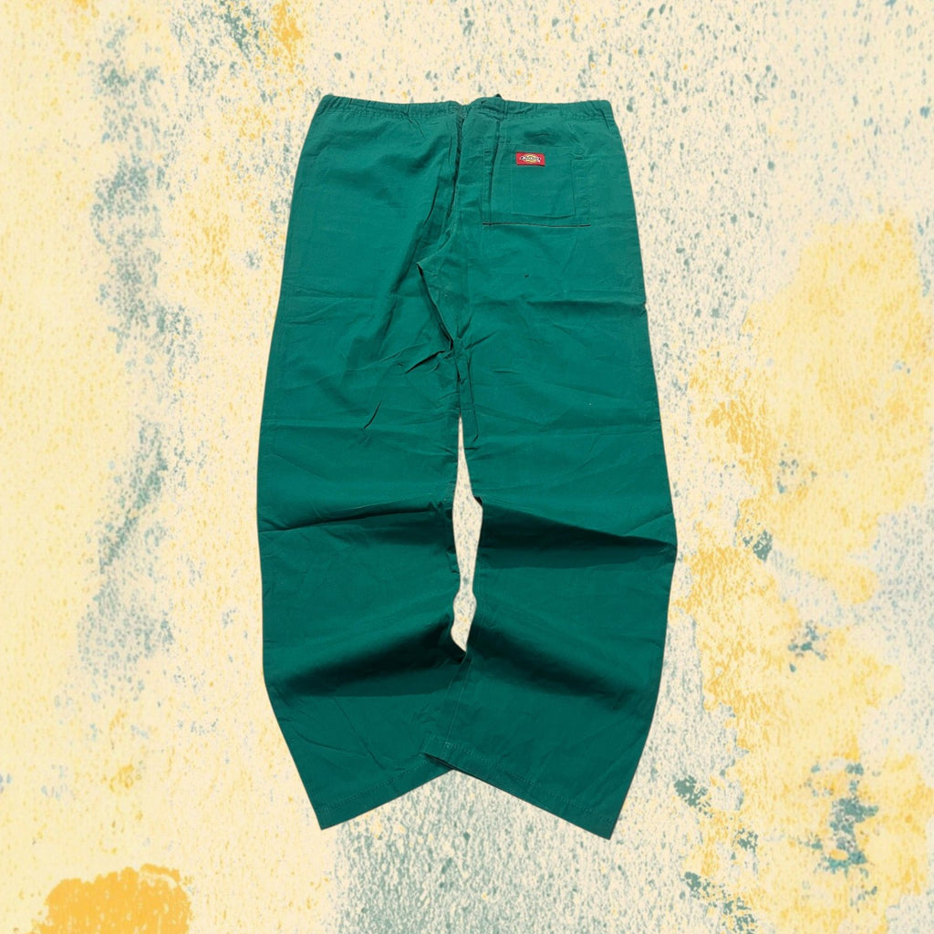 Cotton Pants Dickies Green (M) Straight Fit Vintage Y2K