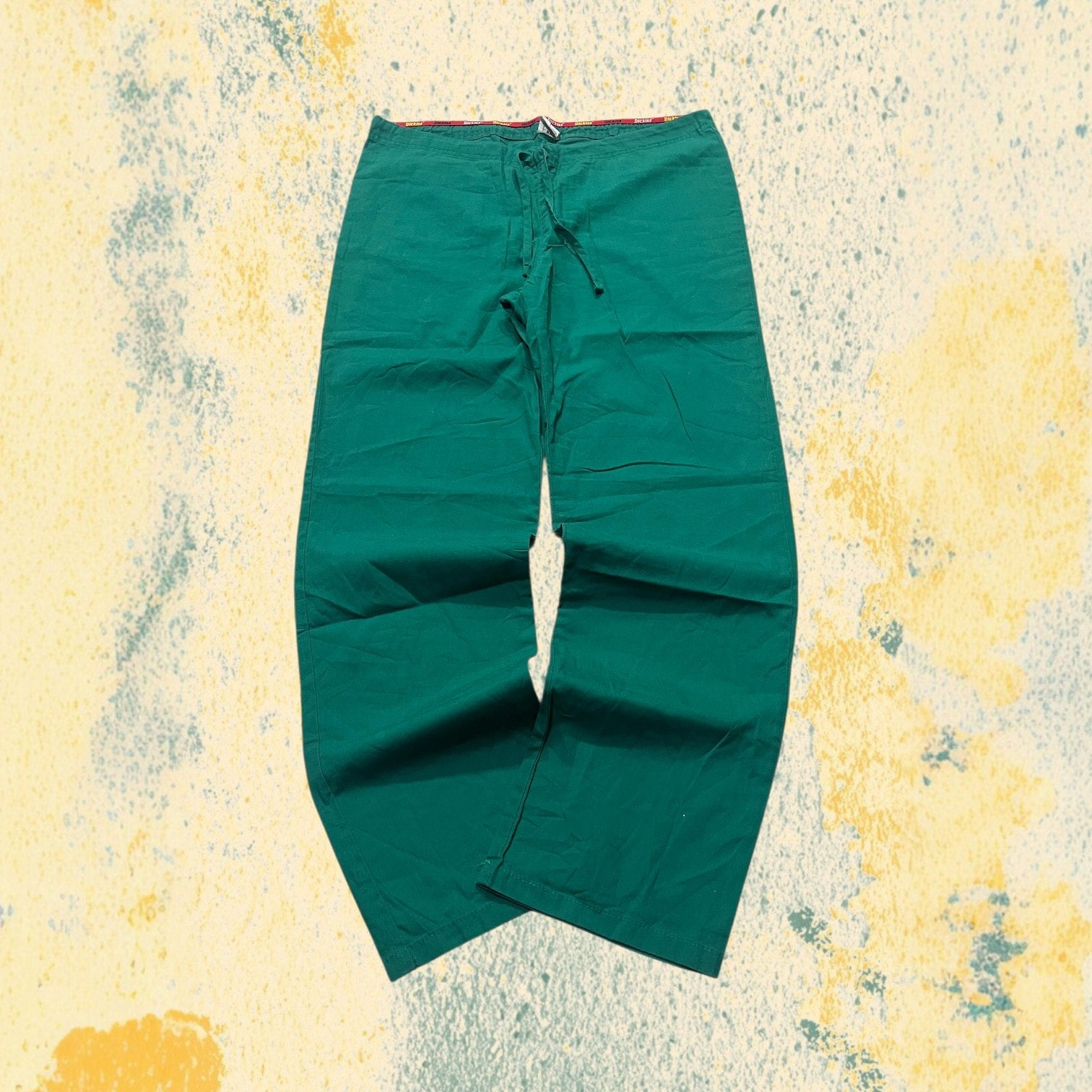 Cotton Pants Dickies Green (M) Straight Fit Vintage Y2K