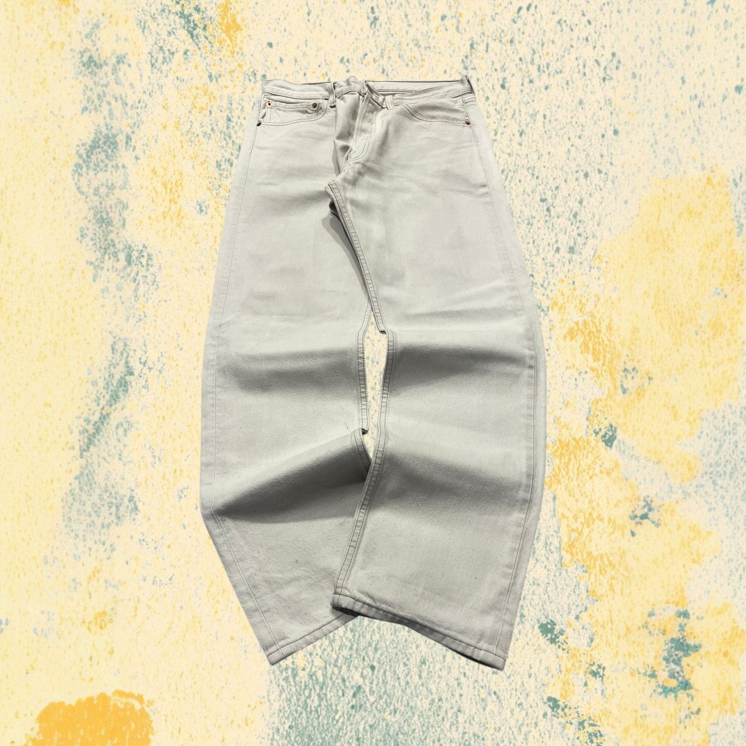 Denim Levis Baggy Fit Particular Embrodiered Butterfly (M)