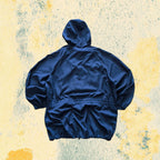 Valentino Vintage Windbreaker Blu Uomo Taglia M – Giacca 90s Tecnica con Cappuccio