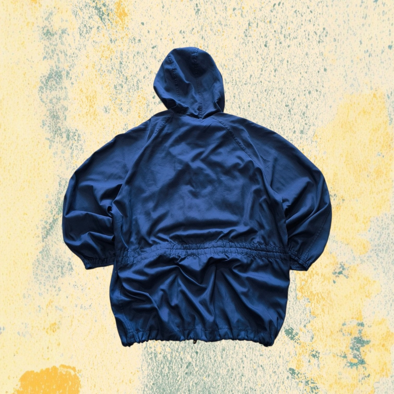 Valentino Vintage Windbreaker Blu Uomo Taglia M – Giacca 90s Tecnica con Cappuccio