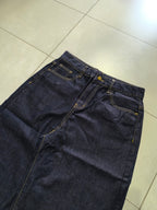 Denim Jeans Baggy Fit Blue Gold Botton Vintage Y2K (L)